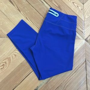 Athleta blue capri leggings, size small